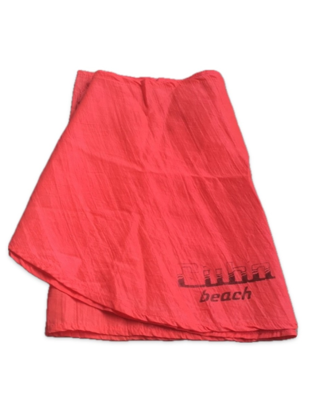 Cuba Beach Orange Sheer Sarong Wrap Beachwear Coverup OS